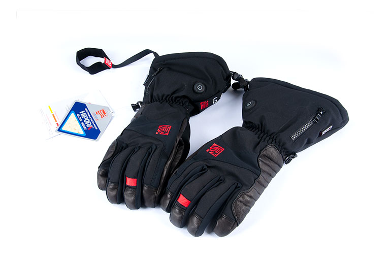 Guantes calefactables para generación de energía, guantes calefactables  para batería de litio, guantes de esquí cálidos con ajuste de temperatura  de tres velocidades, negros (M Rojo Verde