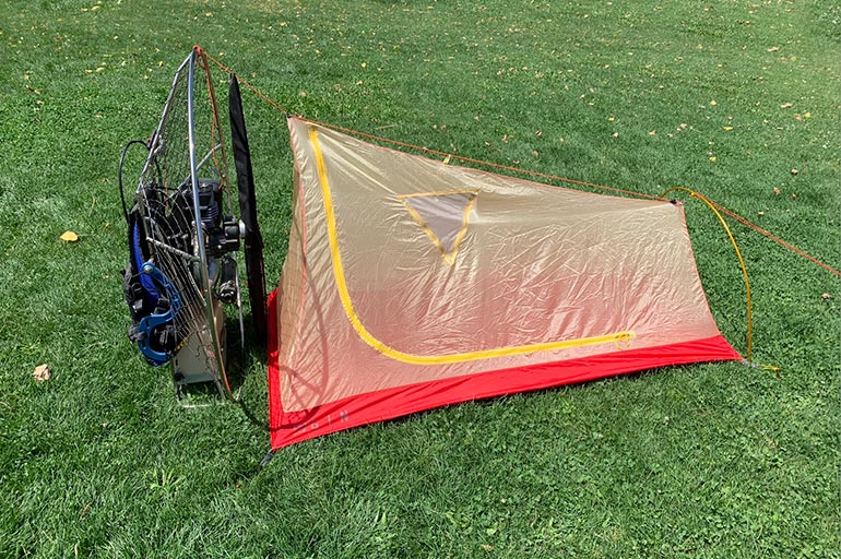 Paramotor tent