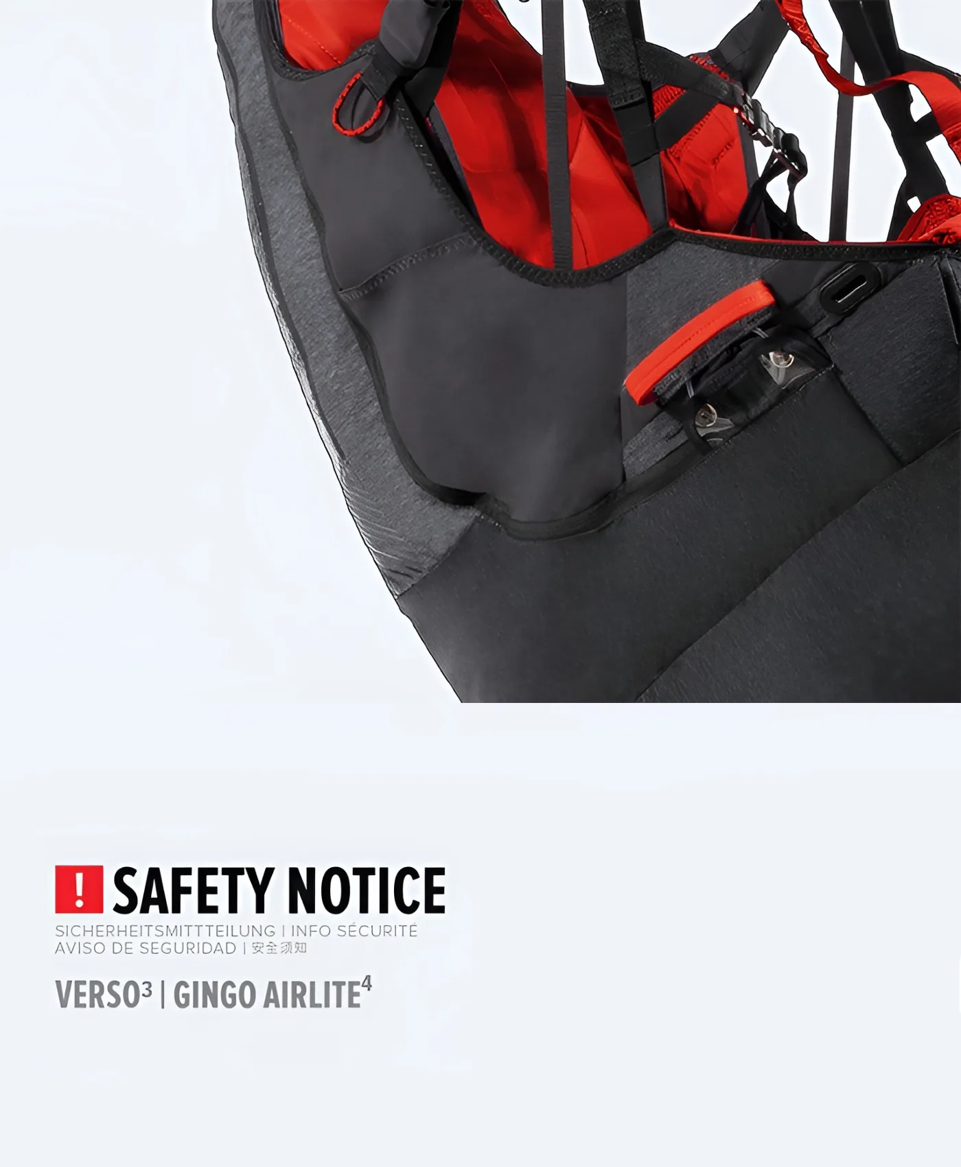 Safety notice: Gingo Airlite 4 / Verso 3
 cover image