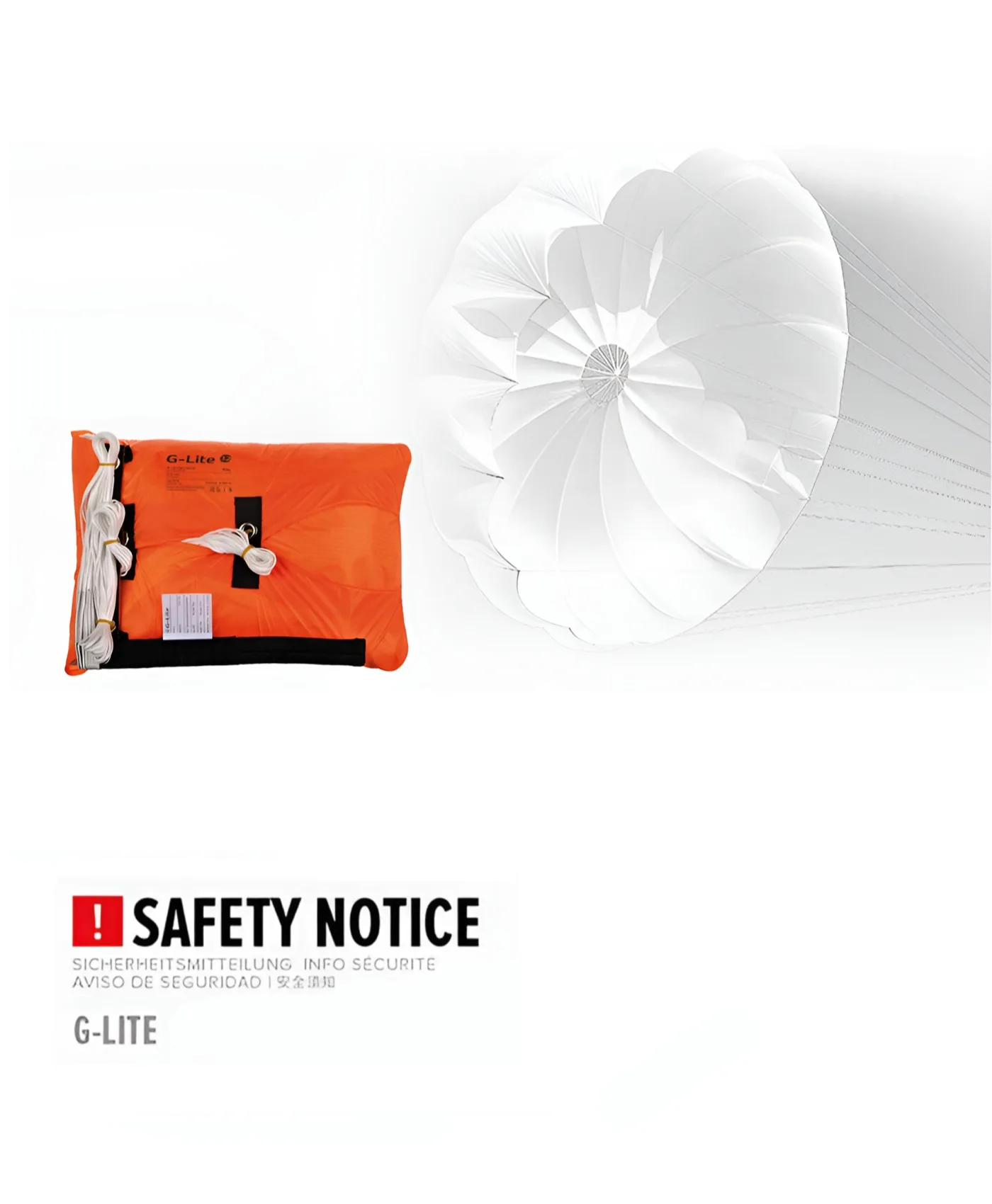 Safety notice: G-lite rescue parachute
 cover image