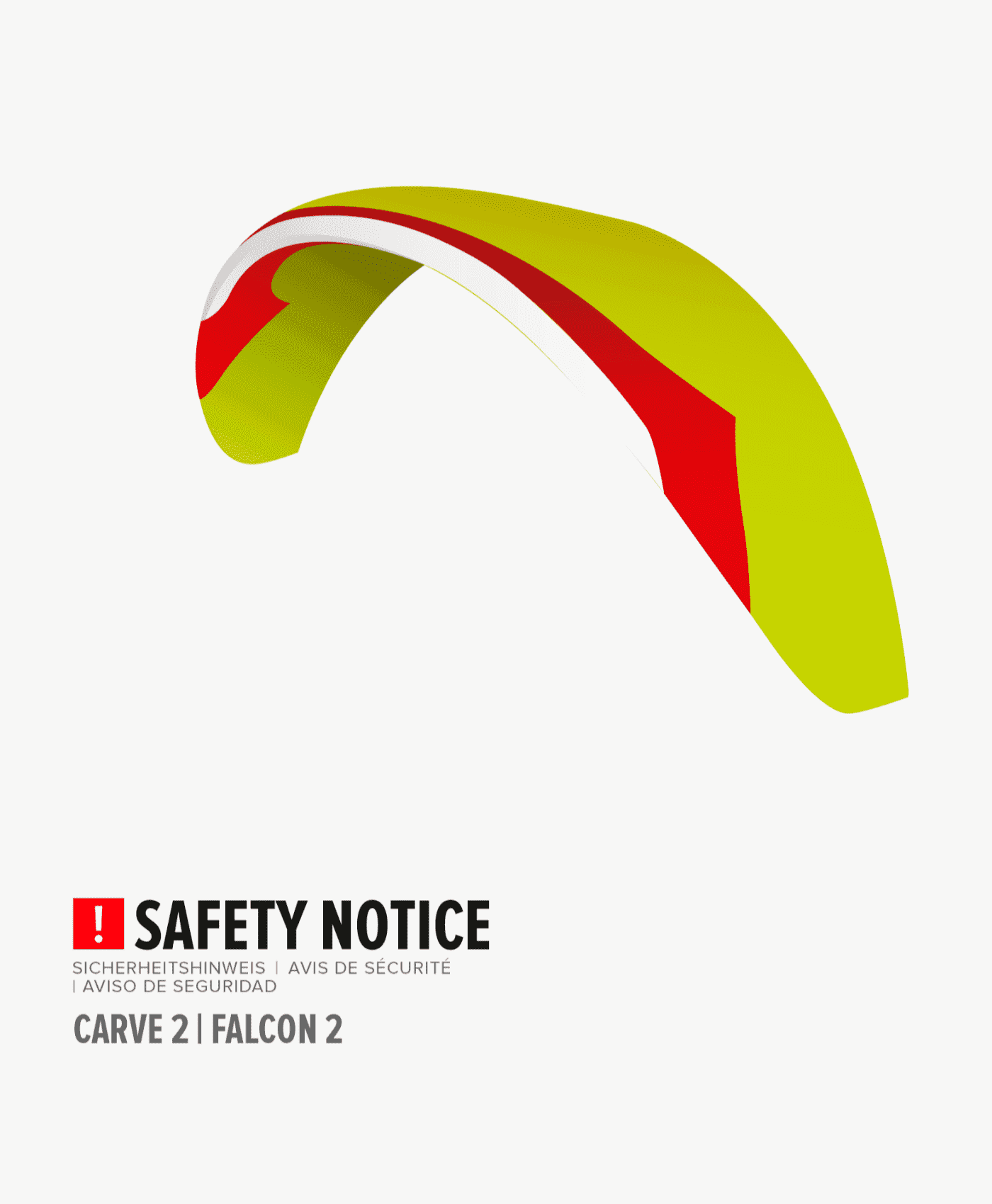Safety notice: Carve 2 and Falcon 2 PPG wings
 cover image